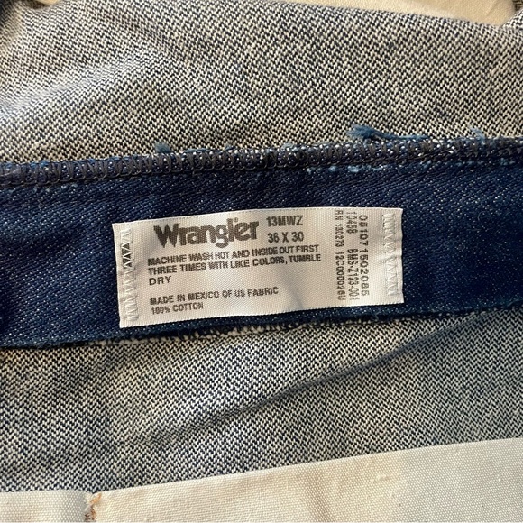 Wrangler Jeans Mens 36x30 13MWZ Cowboy Cut Denim Blue ProRodeo - Picture 8 of 8